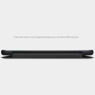 Samsung Galaxy S20 (G980) prabangus Nillkin Qin serijos juodas odinis atverčiamas dėklas - knygutė | Priedai.lt