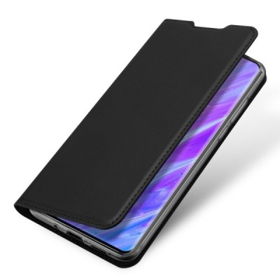Samsung Galaxy S20+ Plus (G985) Dux Ducis Skin serijos juodas odinis atverčiamas dėklas - knygutė | Priedai.lt