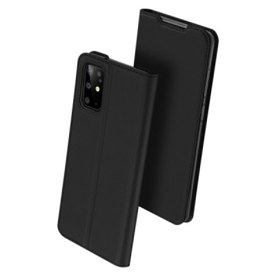 Samsung Galaxy S20+ Plus (G985) Dux Ducis Skin serijos juodas odinis atverčiamas dėklas - knygutė | Priedai.lt