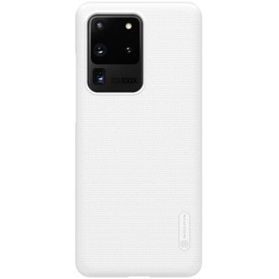 Samsung Galaxy S20 Ultra (G988) Nillkin Frosted Shield baltas plastikinis dėklas, nugarėlė | Priedai.lt