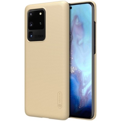 Samsung Galaxy S20 Ultra (G988) Nillkin Frosted Shield auksinis plastikinis dėklas, nugarėlė | Priedai.lt