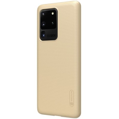 Samsung Galaxy S20 Ultra (G988) Nillkin Frosted Shield auksinis plastikinis dėklas, nugarėlė | Priedai.lt