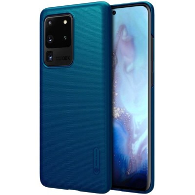 Samsung Galaxy S20 Ultra (G988) Nillkin Frosted Shield mėlynas plastikinis dėklas, nugarėlė | Priedai.lt