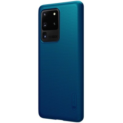 Samsung Galaxy S20 Ultra (G988) Nillkin Frosted Shield mėlynas plastikinis dėklas, nugarėlė | Priedai.lt