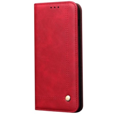 Deluxe atverčiamas raudonas odinis Samsung Galaxy S20 Ultra (G988) dėklas - knygutė | Priedai.lt