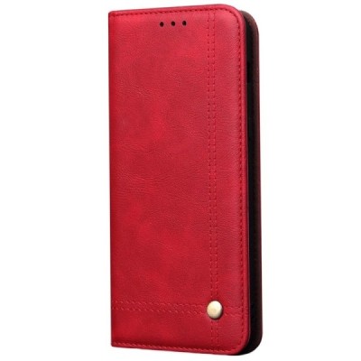 Deluxe atverčiamas raudonas odinis Samsung Galaxy S20+ Plus (G985) dėklas - knygutė | Priedai.lt