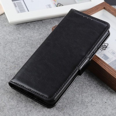 LG K40S (LM-X430) atverčiamas juodas odinis dėklas, knygutė - piniginė | Priedai.lt