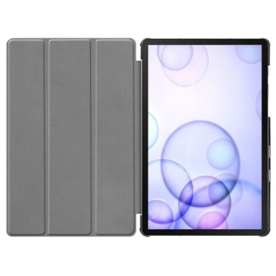 Samsung Galaxy Tab S6 10.5 (T865, T860) „Cubes“ atverčiamas spalvotas, baltas odinis dėklas - knygutė / Priedai.lt
