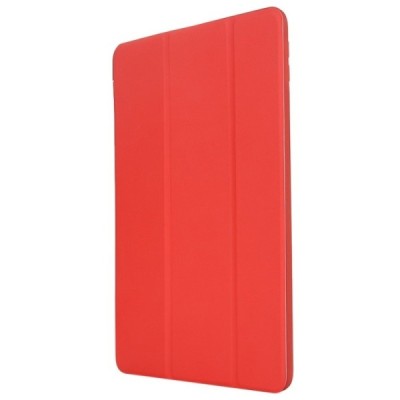 Apple iPad 10,2 (2019) solidus atverčiamas raudonas odinis dėklas - knygutė (sulankstomas) / Priedai.lt