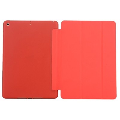 Apple iPad 10,2 (2019) solidus atverčiamas raudonas odinis dėklas - knygutė (sulankstomas) / Priedai.lt