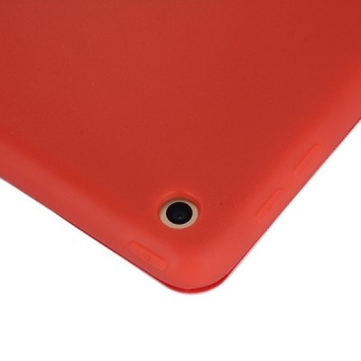 Apple iPad 10,2 (2019) solidus atverčiamas raudonas odinis dėklas - knygutė (sulankstomas) / Priedai.lt