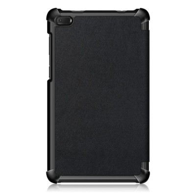 Lenovo Tab E7 (TB-7104F) atverčiamas juodas odinis dėklas - knygutė | Priedai.lt