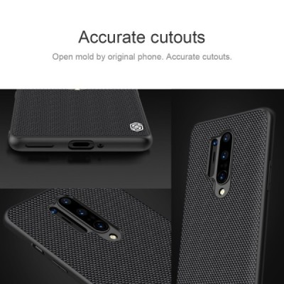 OnePlus 8 Pro „Nillkin“ Textured Case juodas dėklas - nugarėlė | Priedai.lt