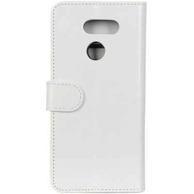LG K40S (LM-X430) atverčiamas baltas odinis dėklas, knygutė - piniginė | Priedai.lt