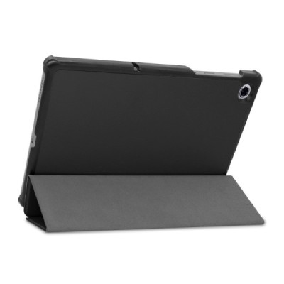 Lenovo Tab M10 Plus 10.3" (X606F) atverčiamas juodas odinis dėklas (sulankstomas) | Priedai.lt