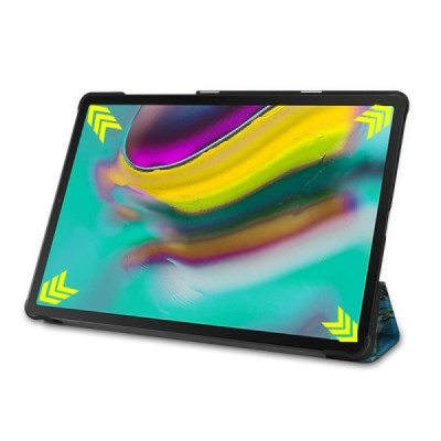 Samsung Galaxy Tab S5e (T720, T725) atverčiamas spalvotas „Sakura“ odinis dėklas - knygutė / Priedai.lt
