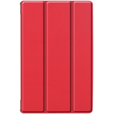 Lenovo Tab M10 Plus 10.3" (X606F) atverčiamas raudonas odinis dėklas (sulankstomas) | Priedai.lt