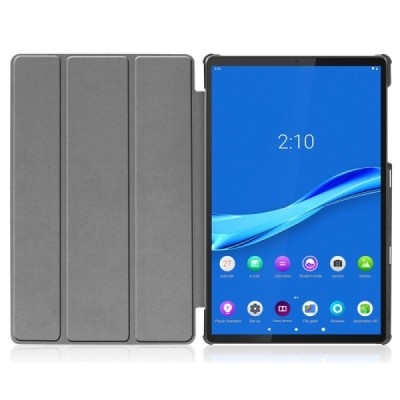 Lenovo Tab M10 Plus 10.3" (X606F) atverčiamas raudonas odinis dėklas (sulankstomas) | Priedai.lt