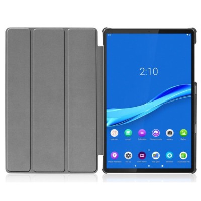 Lenovo Tab M10 Plus 10.3" (X606F) atverčiamas mėlynas odinis dėklas (sulankstomas) | Priedai.lt