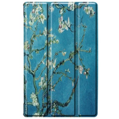 Lenovo Tab M10 Plus 10.3" (TB-X606F) atverčiamas spalvotas „Sakura“ odinis dėklas - knygutė / Priedai.lt