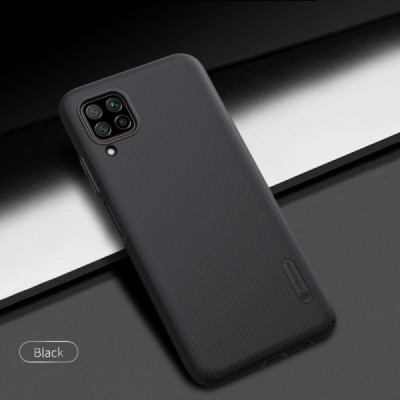 Huawei P40 Lite Nillkin Frosted Shield juodas plastikinis dėklas, nugarėlė | Priedai.lt