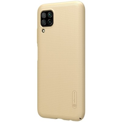 Huawei P40 Lite Nillkin Frosted Shield auksinis plastikinis dėklas, nugarėlė | Priedai.lt