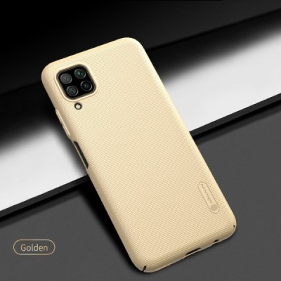 Huawei P40 Lite Nillkin Frosted Shield auksinis plastikinis dėklas, nugarėlė | Priedai.lt