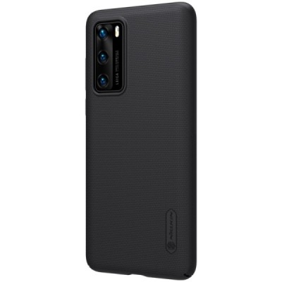 Huawei P40 Nillkin Frosted Shield juodas plastikinis dėklas, nugarėlė | Priedai.lt
