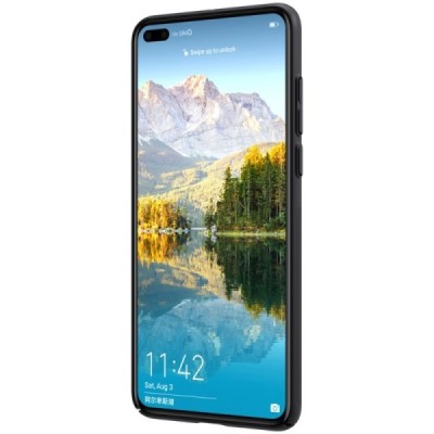 Huawei P40 Nillkin Frosted Shield juodas plastikinis dėklas, nugarėlė | Priedai.lt