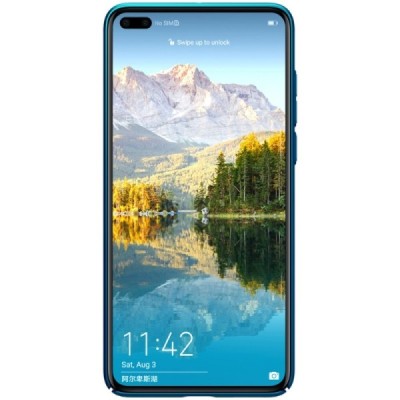Huawei P40 Nillkin Frosted Shield mėlynas plastikinis dėklas, nugarėlė | Priedai.lt
