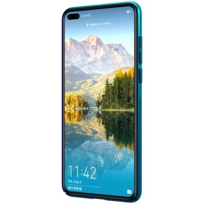 Huawei P40 Nillkin Frosted Shield mėlynas plastikinis dėklas, nugarėlė | Priedai.lt