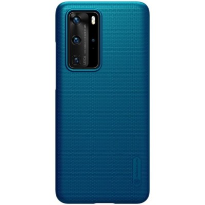 Huawei P40 Pro Nillkin Frosted Shield mėlynas plastikinis dėklas, nugarėlė | Priedai.lt