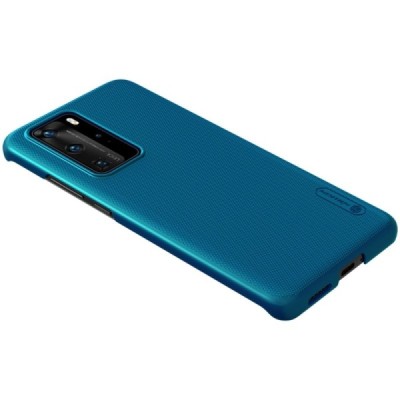 Huawei P40 Pro Nillkin Frosted Shield mėlynas plastikinis dėklas, nugarėlė | Priedai.lt