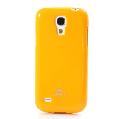 Mercury geltonas Samsung Galaxy S4 mini TPU kieto silikono dėklas (nugarėlė) / Priedai.lt