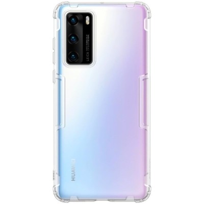Huawei P40 „Nillkin“ Nature skaidrus (permatomas) silikoninis TPU bespalvis dėklas - nugarėlė | Priedai.lt