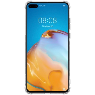Huawei P40 „Nillkin“ Nature skaidrus (permatomas) silikoninis TPU bespalvis dėklas - nugarėlė | Priedai.lt