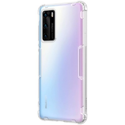 Huawei P40 „Nillkin“ Nature skaidrus (permatomas) silikoninis TPU bespalvis dėklas - nugarėlė | Priedai.lt