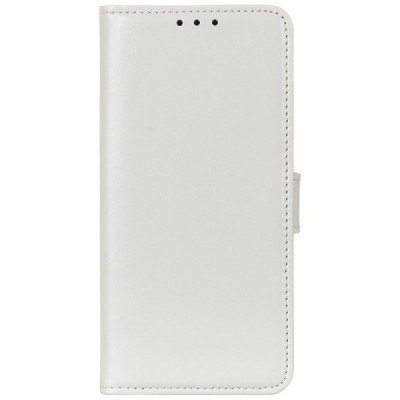 LG K50S (LM-X540) atverčiamas baltas odinis dėklas, knygutė - piniginė | Priedai.lt