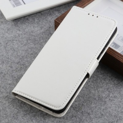 LG K50S (LM-X540) atverčiamas baltas odinis dėklas, knygutė - piniginė | Priedai.lt