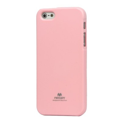 „Mercury“ Color kieto silikono (TPU) rožinis Apple iPhone SE (5, 5s) dėklas (dėkliukas) / Priedai.lt