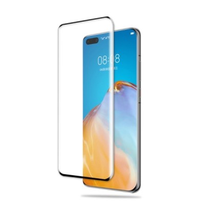 Huawei P40 Pro „Mocolo“ 9H Tempered Glass sustiprintos apsaugos juodas pilnai dengiantis apsauginis ekrano stiklas | Priedai.lt
