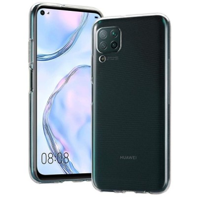 Huawei P40 Lite kieto silikono TPU skaidrus dėklas - nugarėlė | Priedai.lt