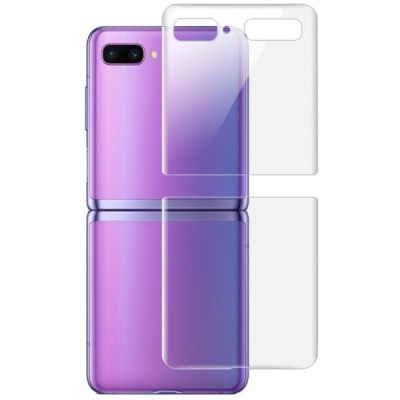Samsung Galaxy Z Flip (F700) apsauginė skaidri (pilnai dengianti) ekrano ir nugarėlės plėvelė | Priedai.lt