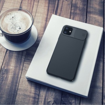 Apple iPhone 11 „Nillkin“ CamShield juodas dėklas, nugarėlė su kameros apsauga | Priedai.lt