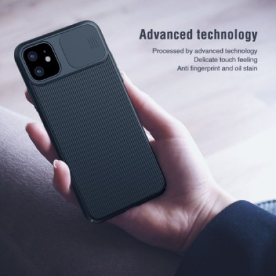 Apple iPhone 11 „Nillkin“ CamShield juodas dėklas, nugarėlė su kameros apsauga | Priedai.lt