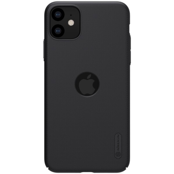 „Nillkin“ Frosted Shield Logo dėklas - juodas (iPhone 11)