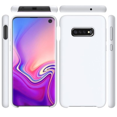 Samsung Galaxy S10e „Shell“ kieto silikono TPU baltas dėklas - nugarėlė | Priedai.lt