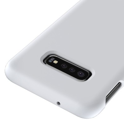 Samsung Galaxy S10e „Shell“ kieto silikono TPU baltas dėklas - nugarėlė | Priedai.lt