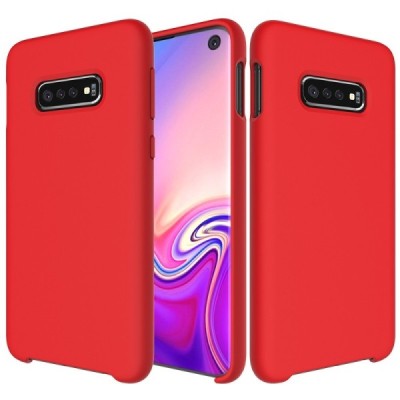 Samsung Galaxy S10e „Shell“ kieto silikono TPU raudonas dėklas - nugarėlė | Priedai.lt