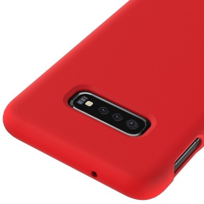 Samsung Galaxy S10e „Shell“ kieto silikono TPU raudonas dėklas - nugarėlė | Priedai.lt